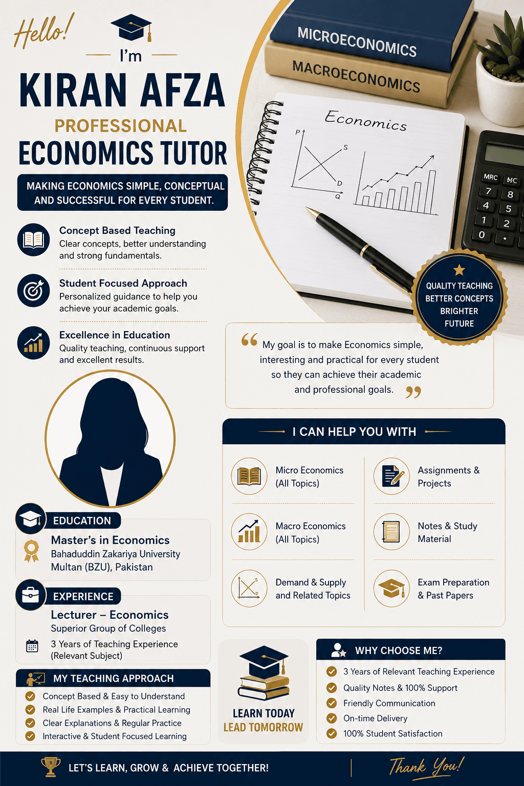 Kiran Afza Economics teaching gallery image 1