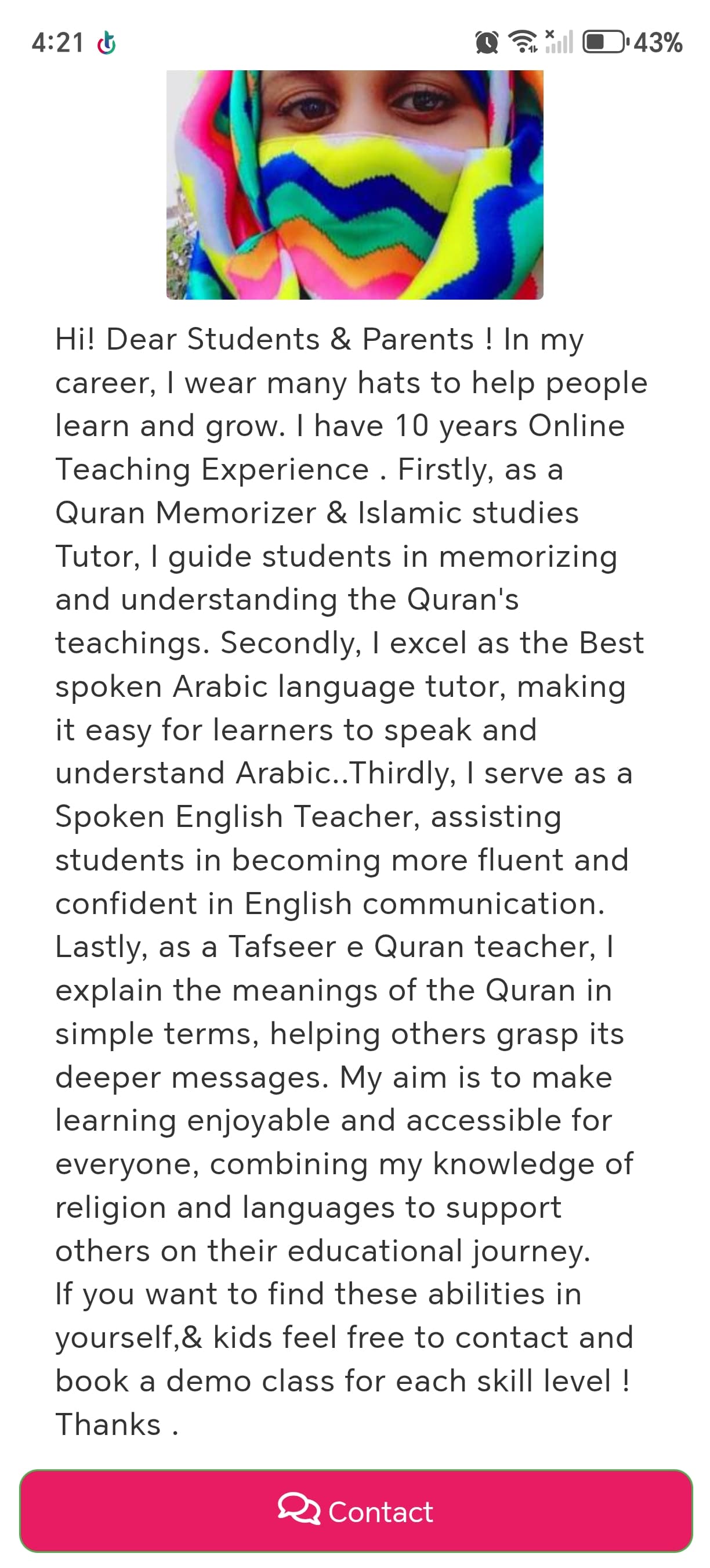 MAM ARABIC Quran & Arabic and Islamic Studies teaching gallery image 1