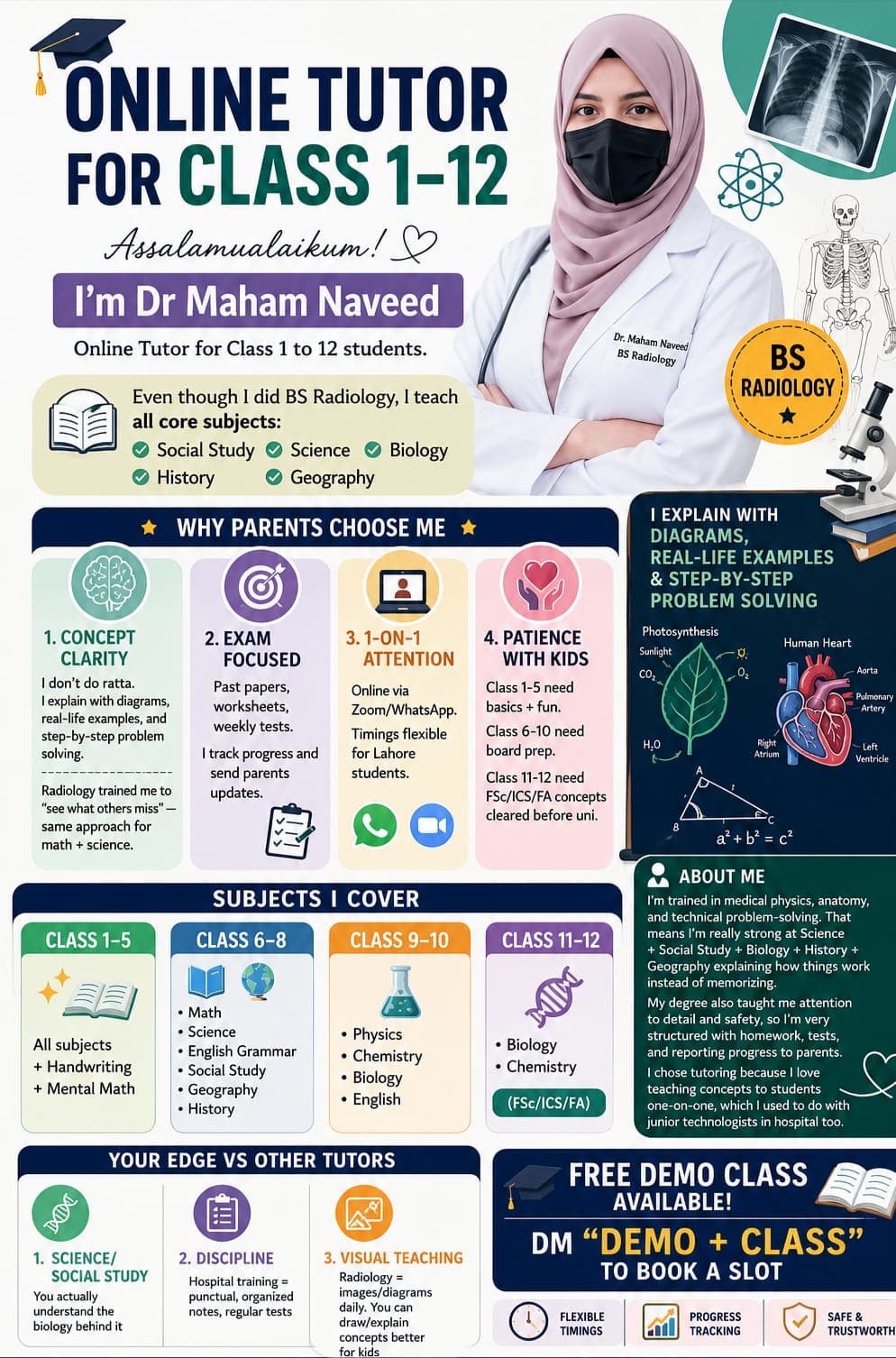 Maham naveed Science, social study , biology, history , geography teaching gallery image 1