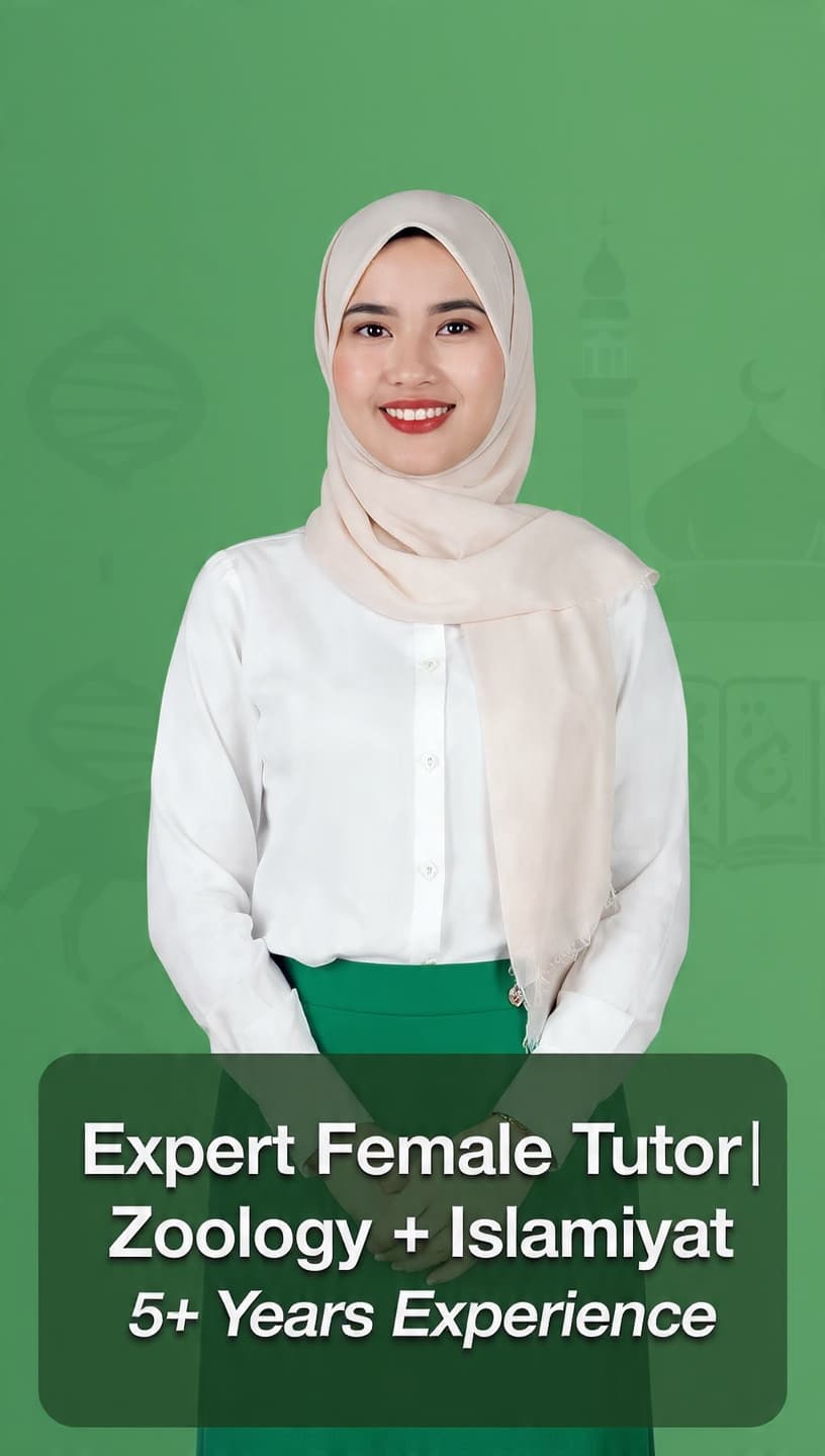 Zoology Tutor in Gujranwala | Online | Ayesha Nazir — teaching image 1