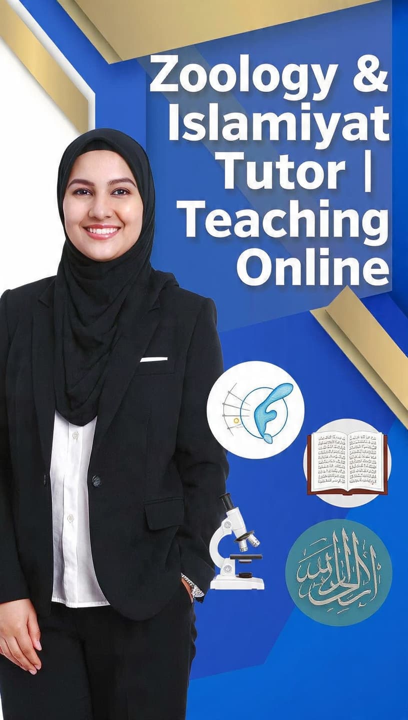 Zoology Tutor in Gujranwala | Online | Ayesha Nazir — teaching image 2