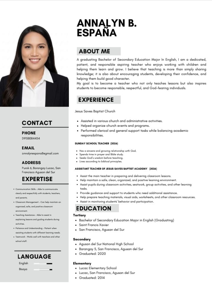 Subject Tutor in San Francisco Agusan del Sur | Online & Home | Annal… — teaching image 3