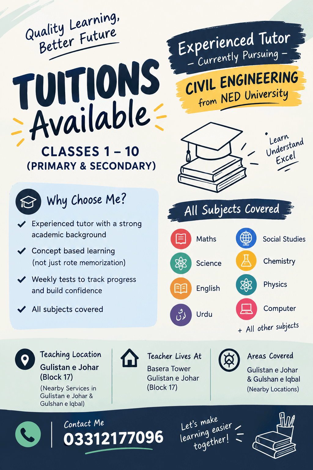 Subject Tutor in Pakistan | Online & Home | Tutor — teaching image 1